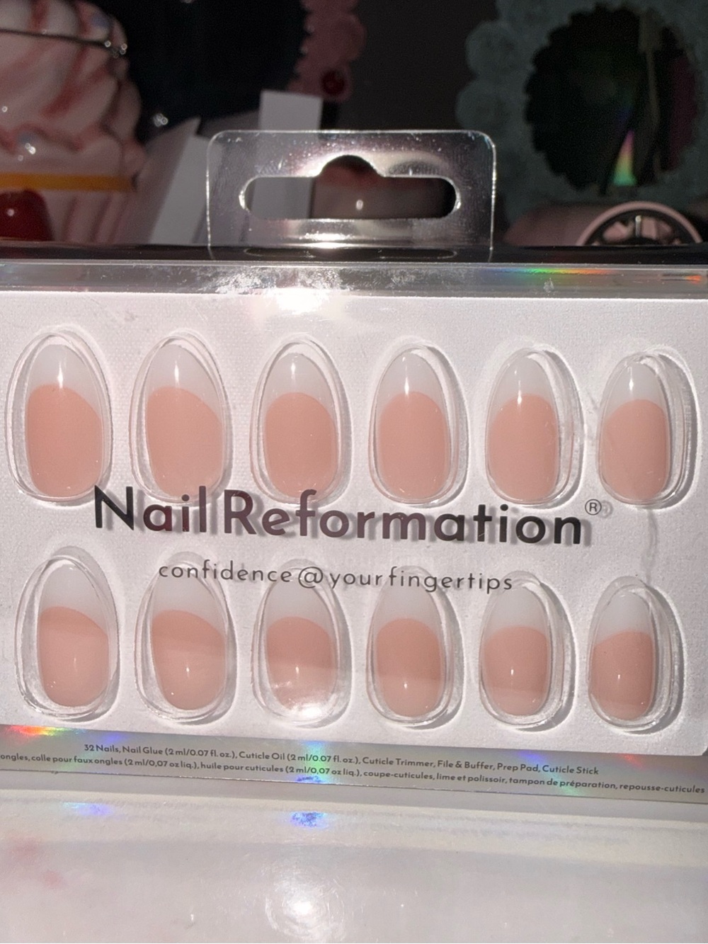 Nail Reformation French Tips Press-On Nails in Short Almond - Picture 4 of 6